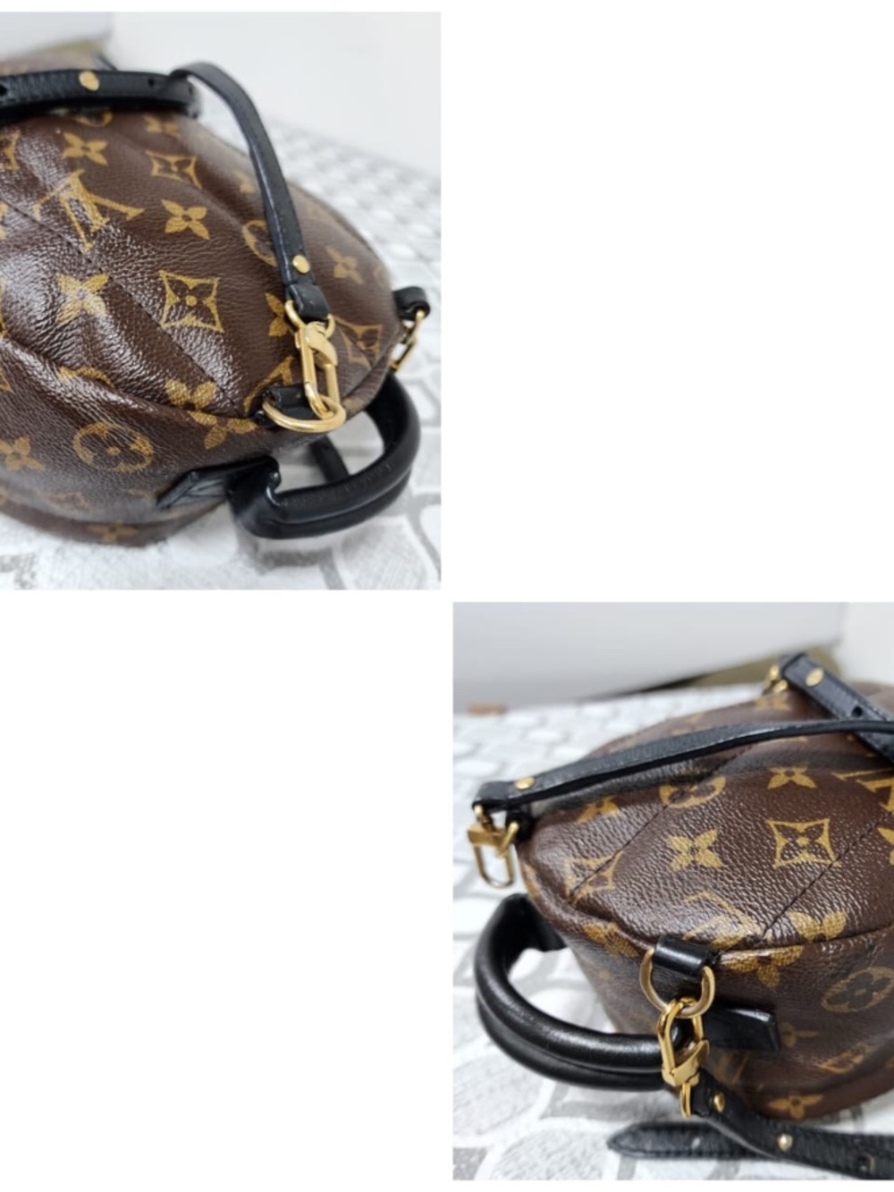 Authentic LOUIS VUITTON Monogram Palm Springs Mini Backpack Brown - Picture 7 of 16